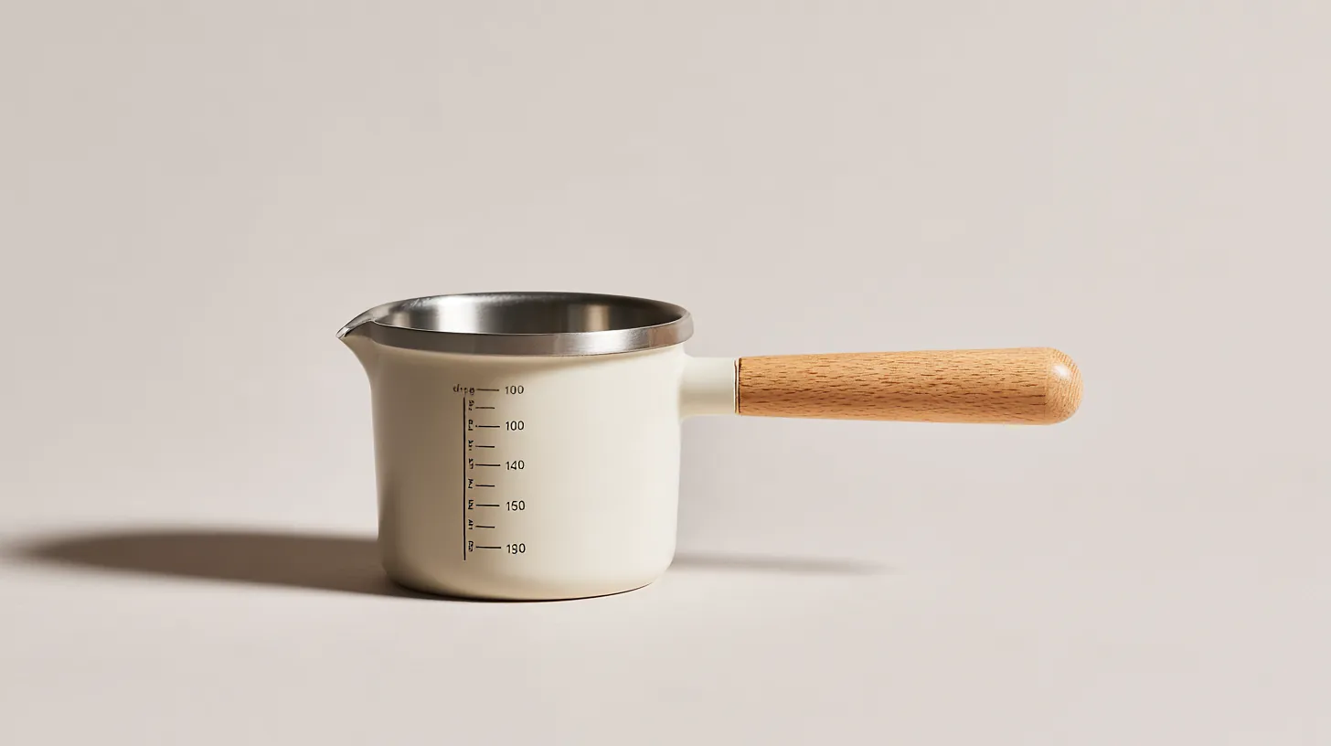 Saucepot with measuring lines on the inner wall